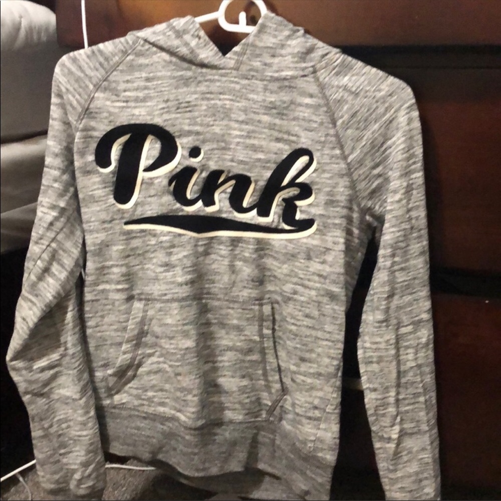 PINK grey hoodie